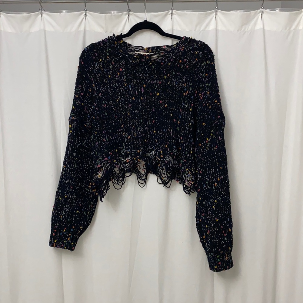Black Confetti Sweater
